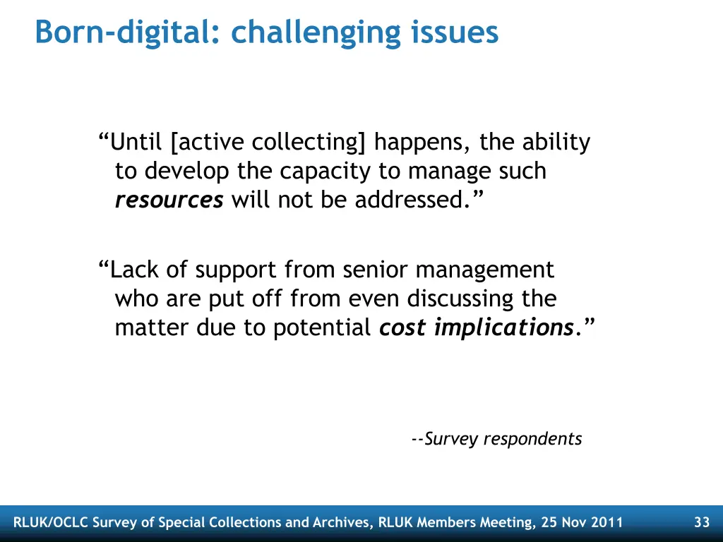 born digital challenging issues
