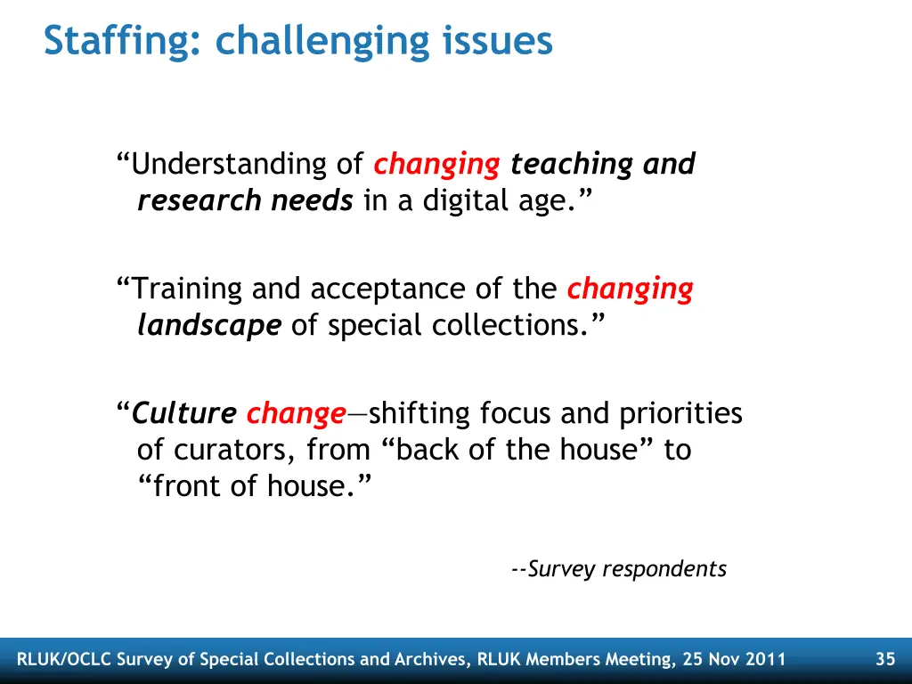 staffing challenging issues