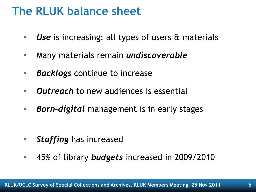 the rluk balance sheet