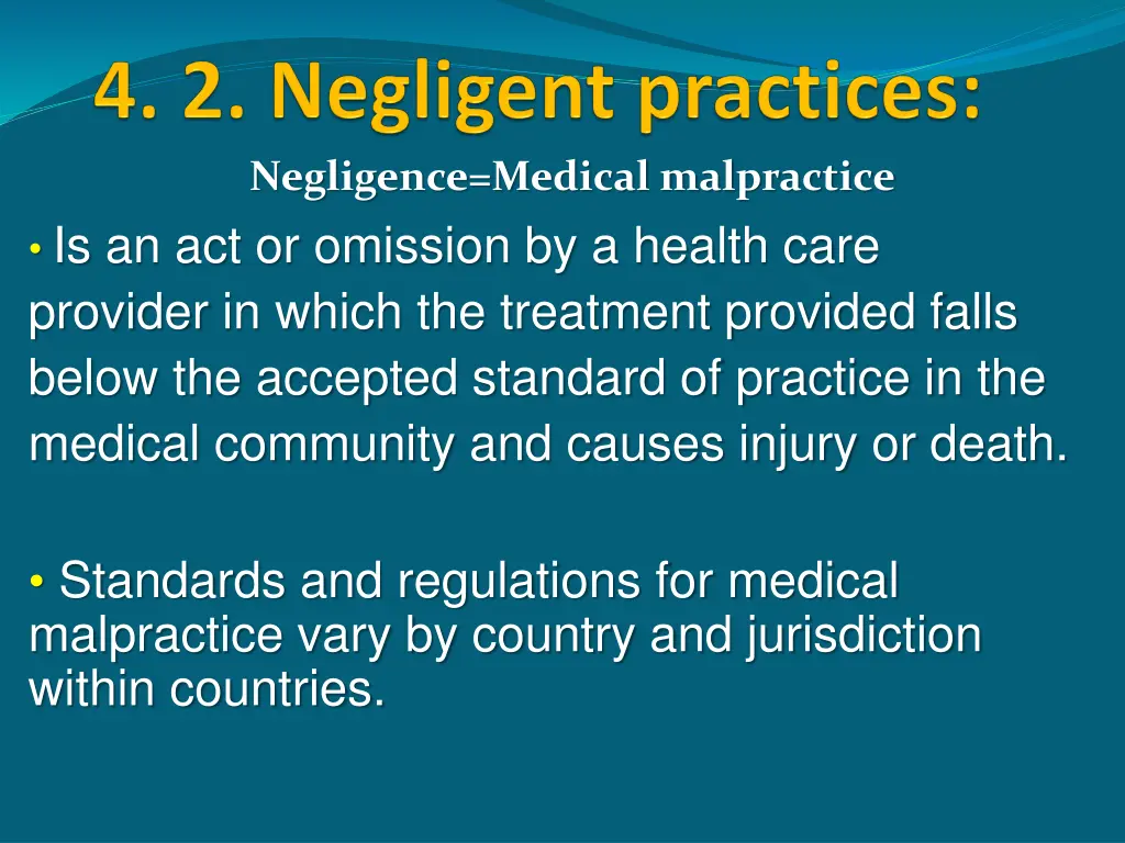 negligence medical malpractice