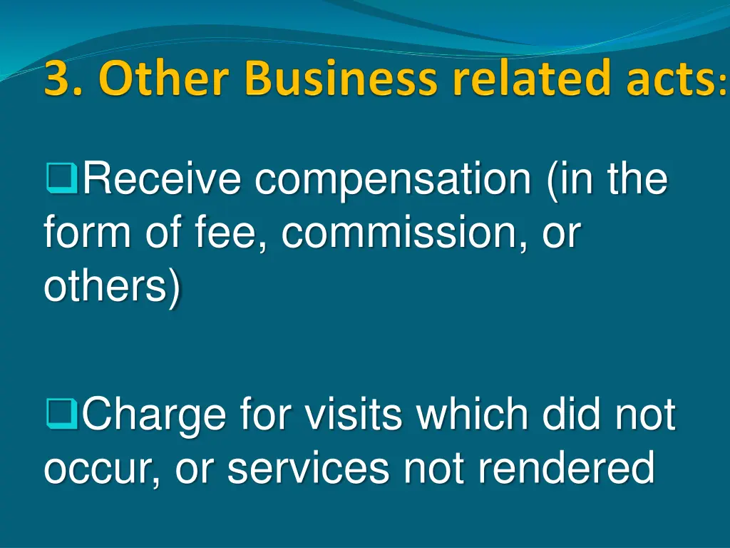 receive compensation in the form