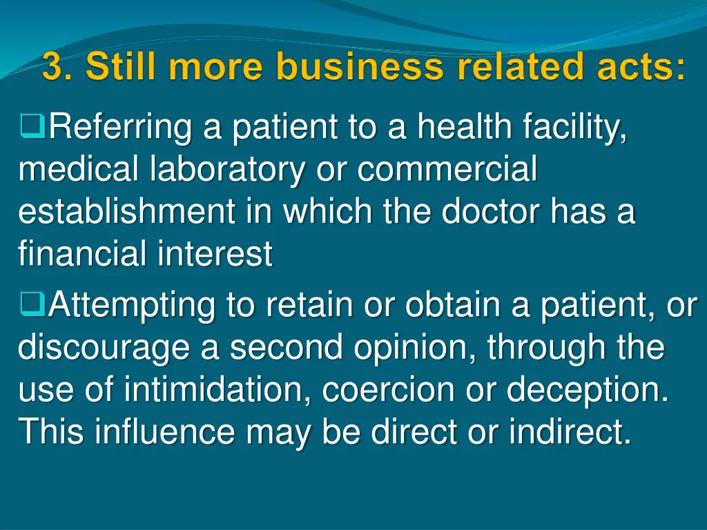 referring a patient to a health facility medical