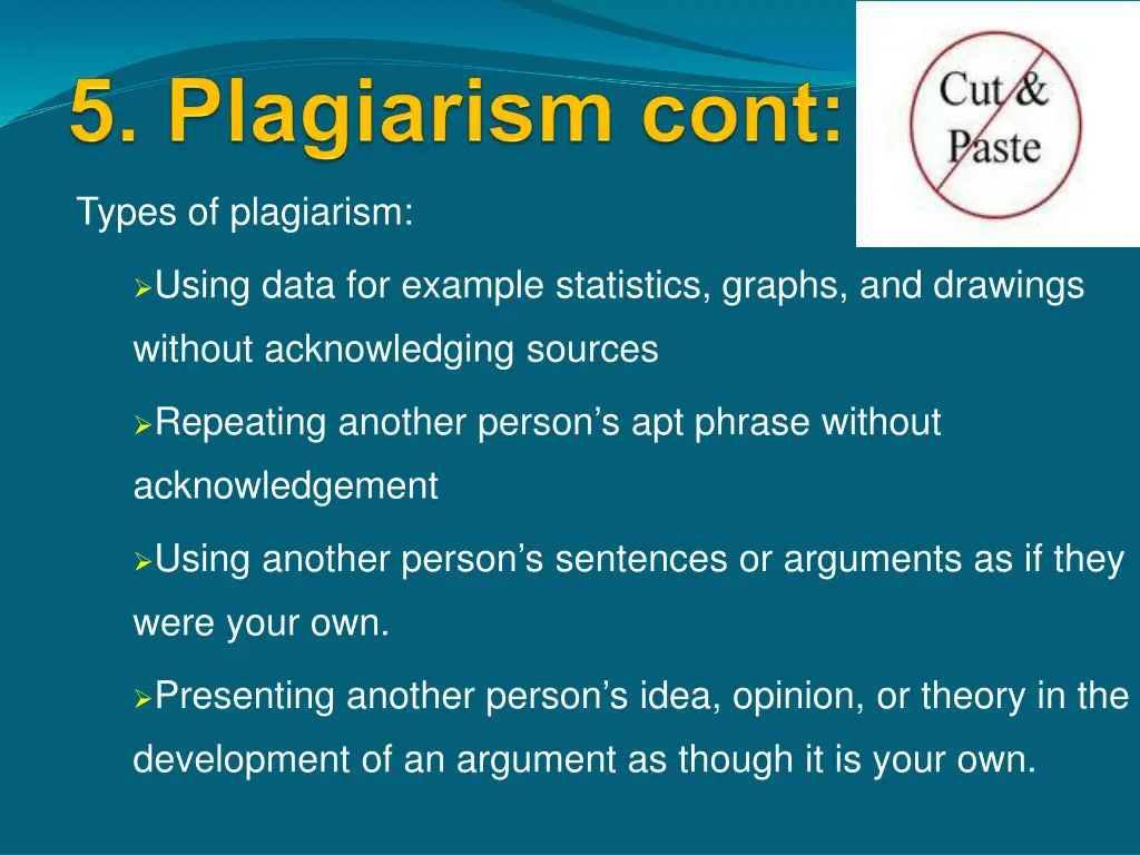 types of plagiarism