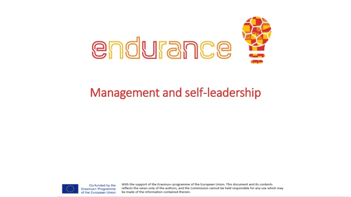 management and self management and self leadership