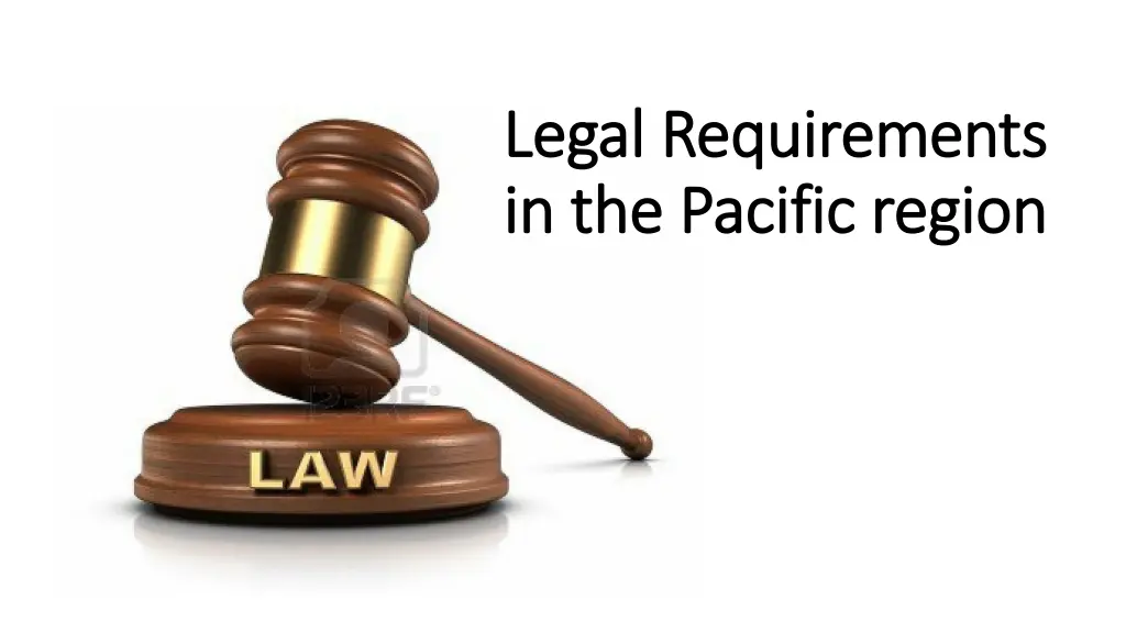 legal requirements legal requirements