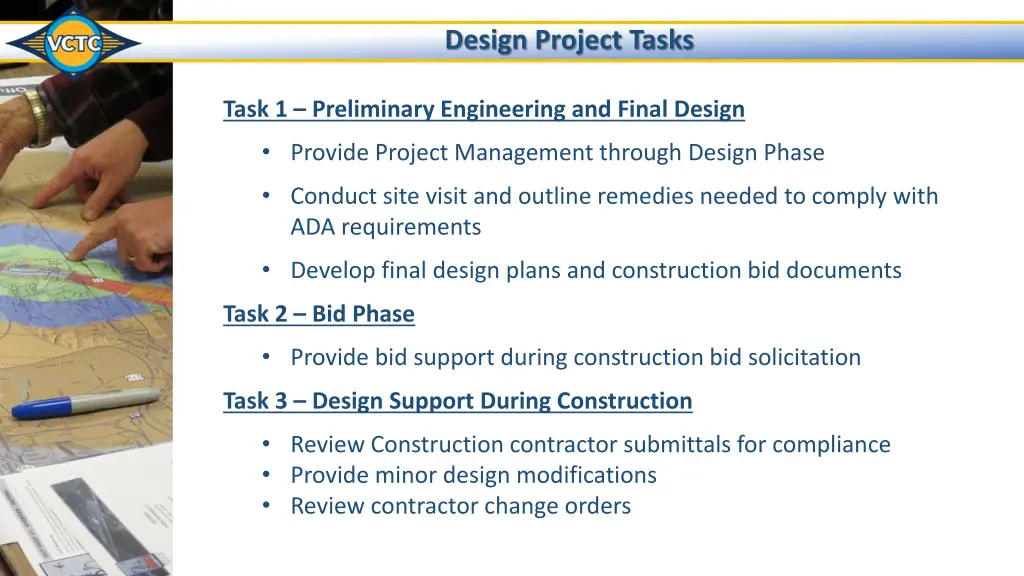 design project tasks