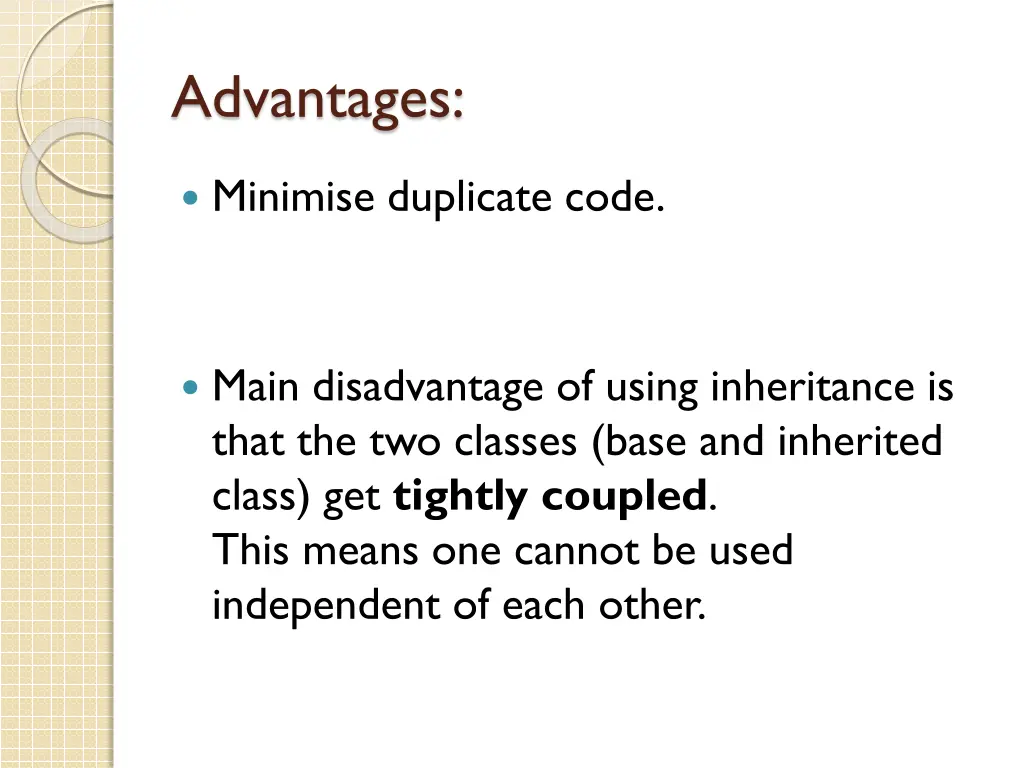 advantages