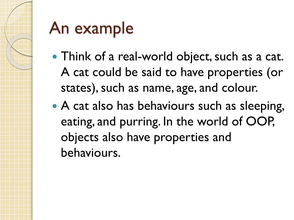 an example
