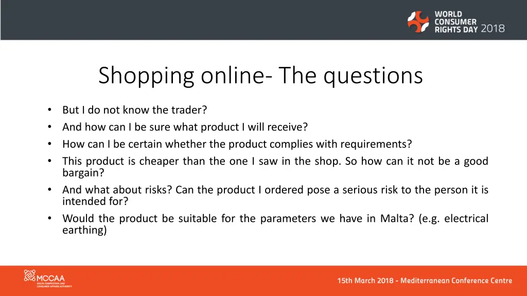 shopping online the questions