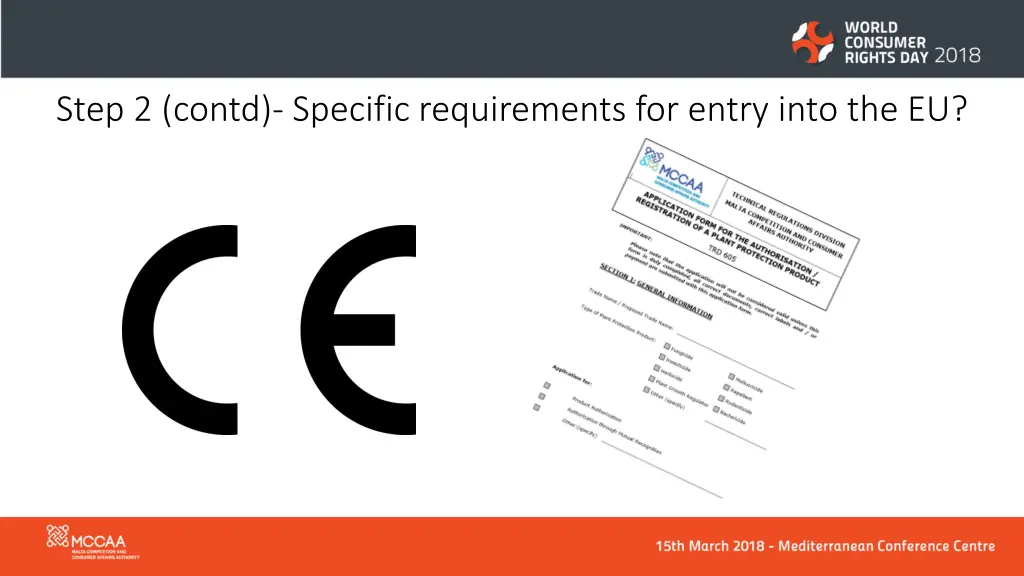 step 2 contd specific requirements for entry into