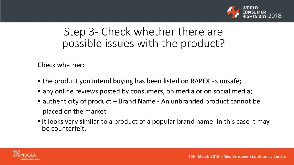 step 3 check whether there are possible issues