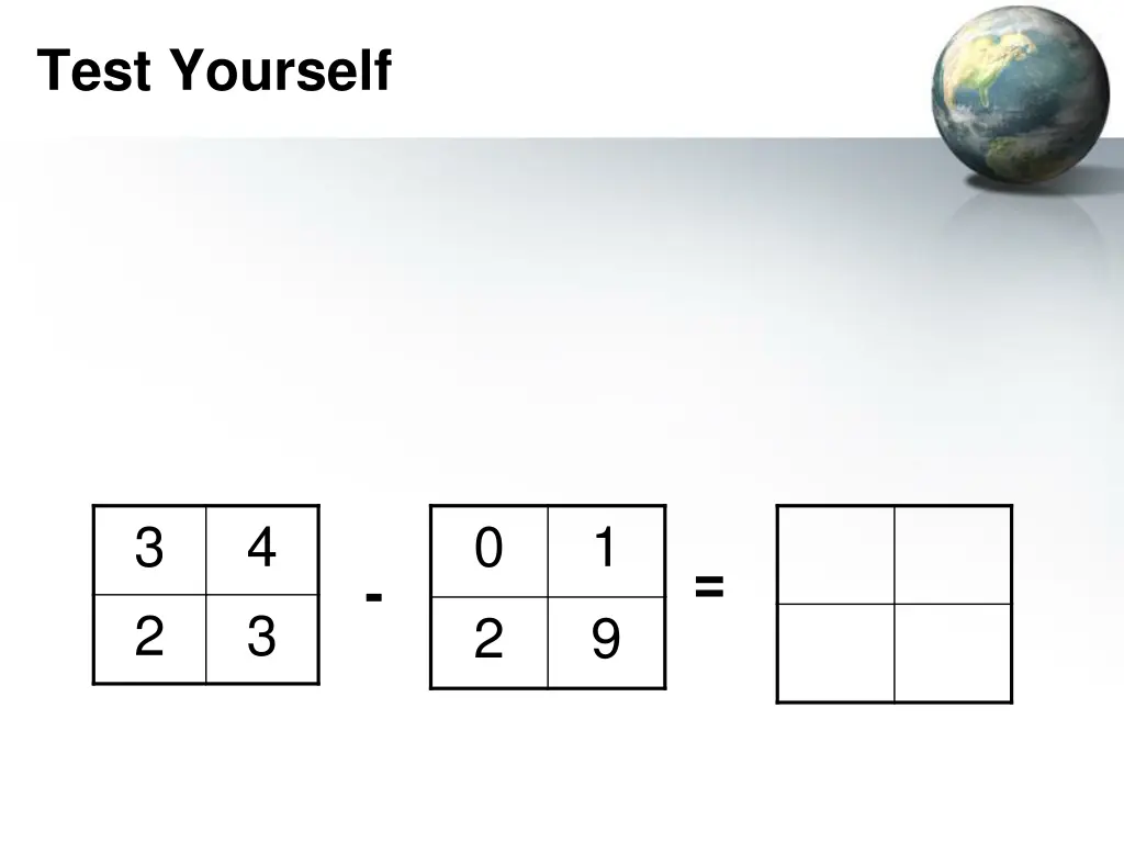 test yourself