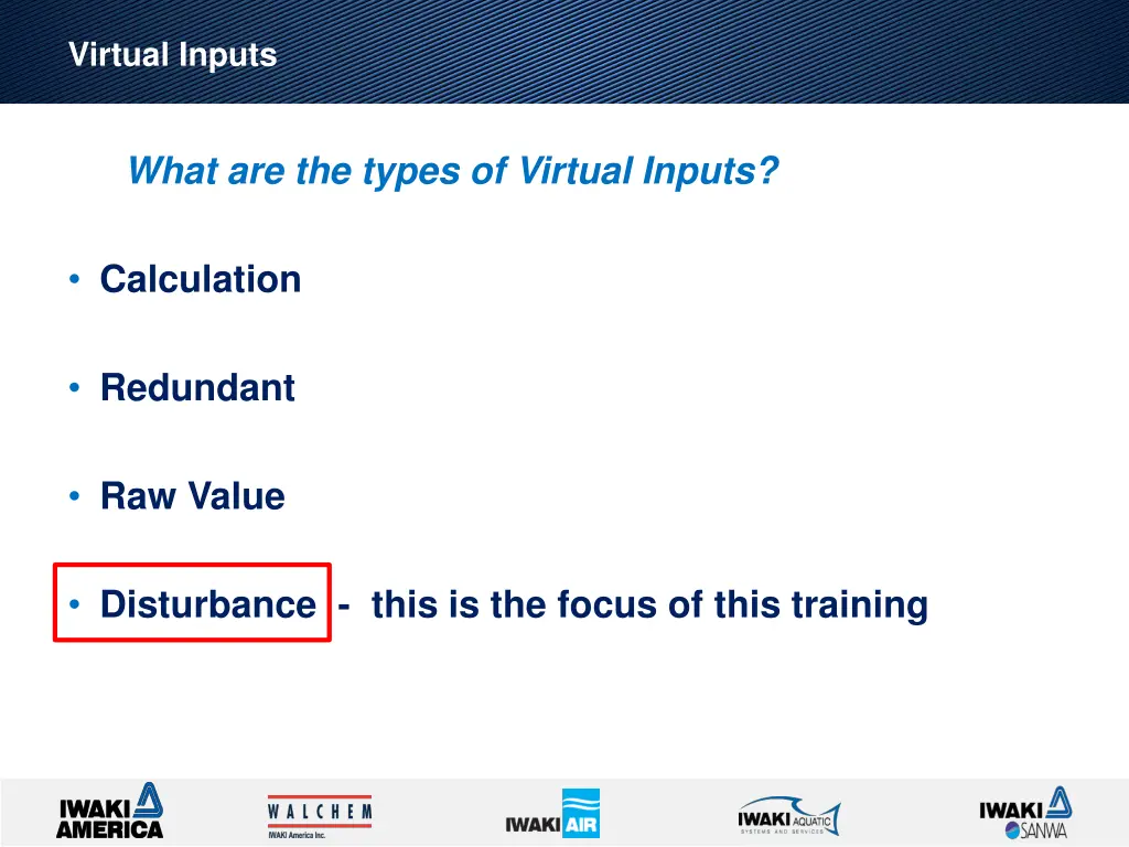 virtual inputs 1