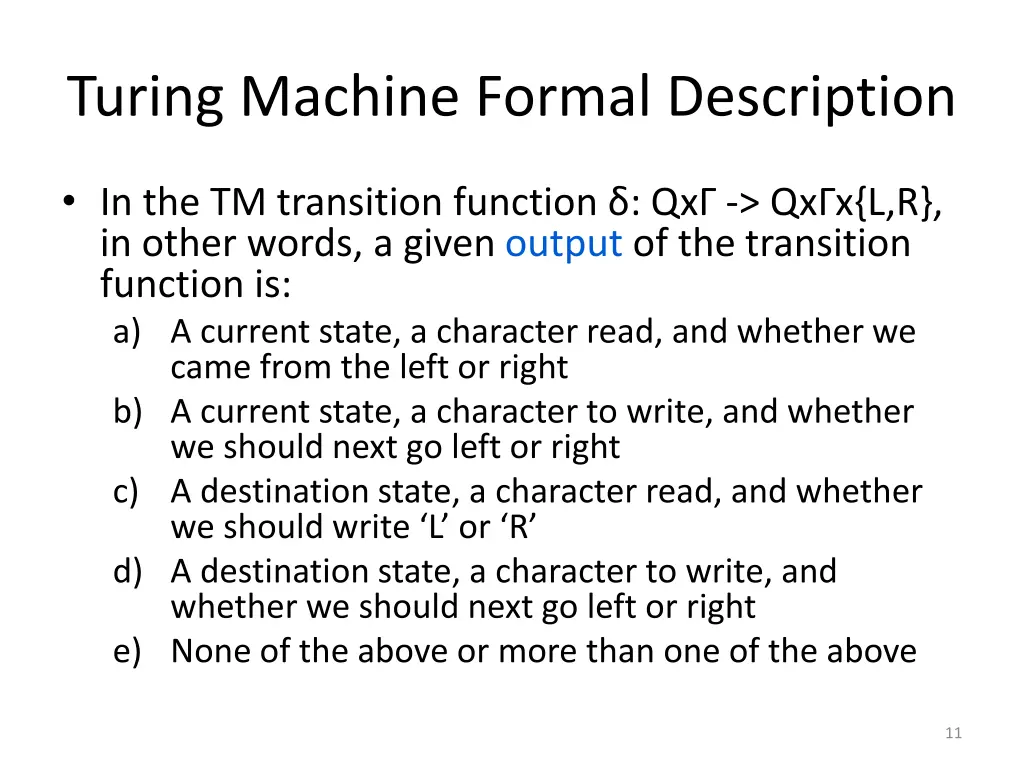 turing machine formal description 1