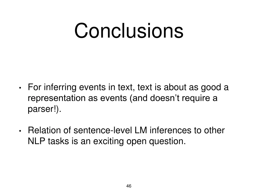 conclusions