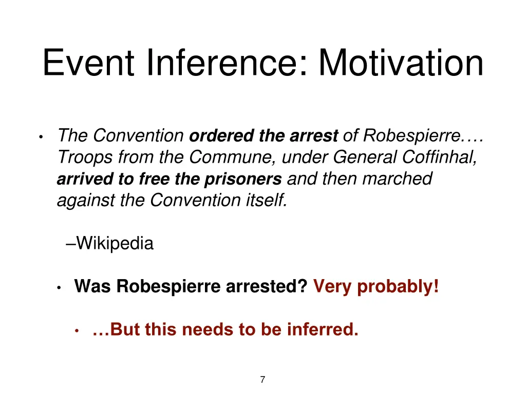 event inference motivation 5