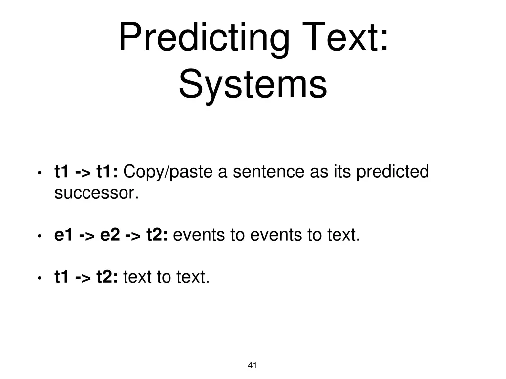 predicting text systems