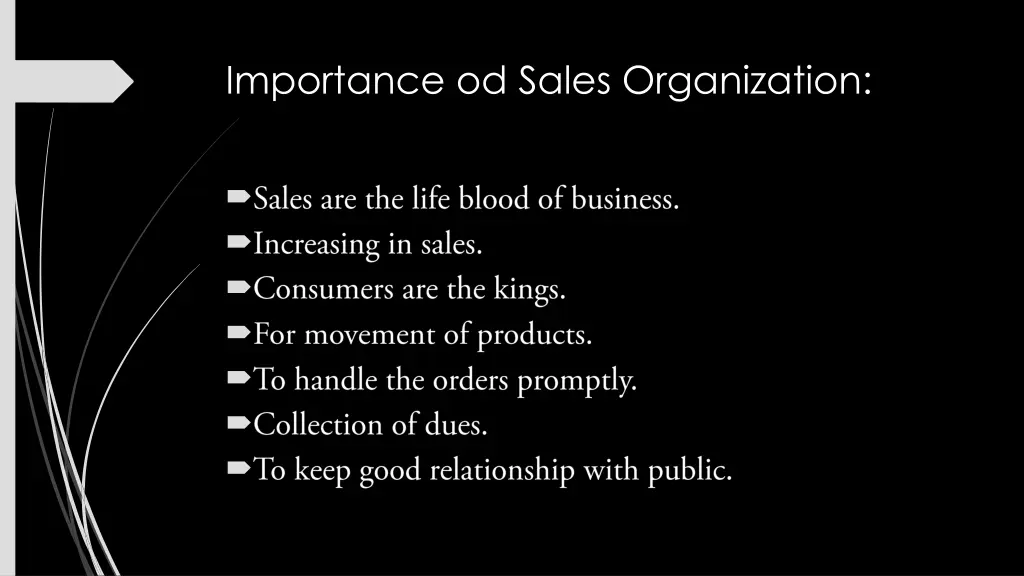 importance od sales organization