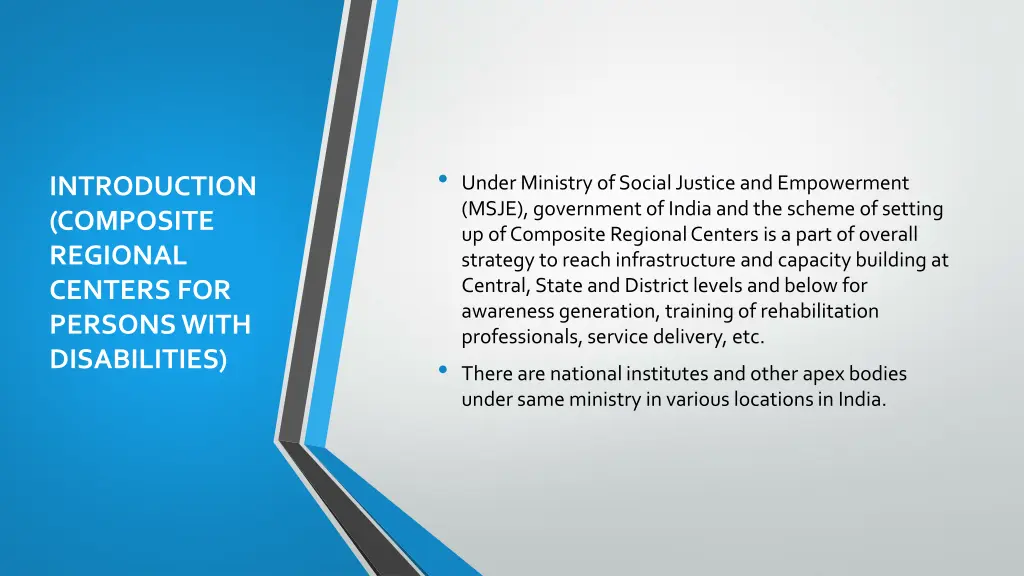under ministry of social justice and empowerment
