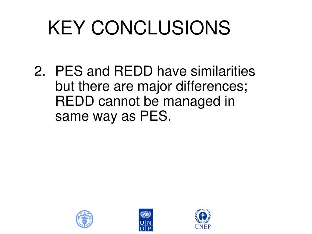 key conclusions 1