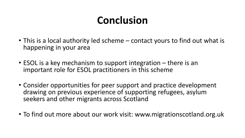 conclusion