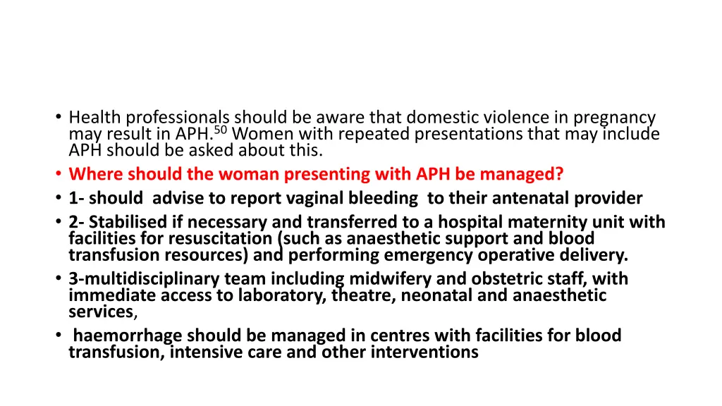 health professionals should be aware that