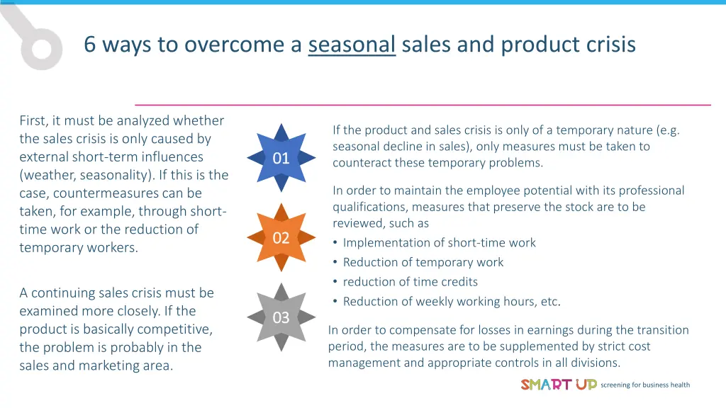 6 ways to overcome a seasonal sales and product