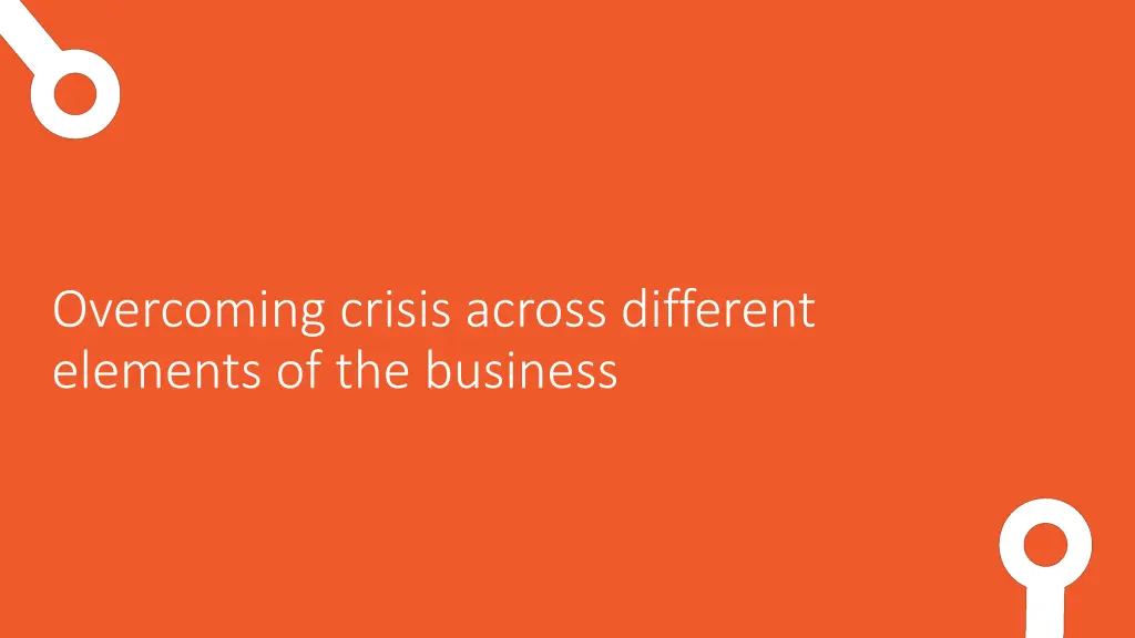overcoming crisis across different elements