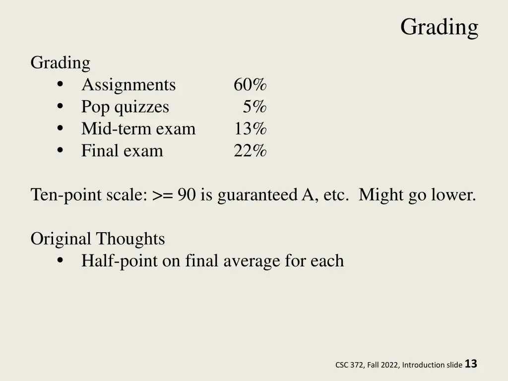 grading