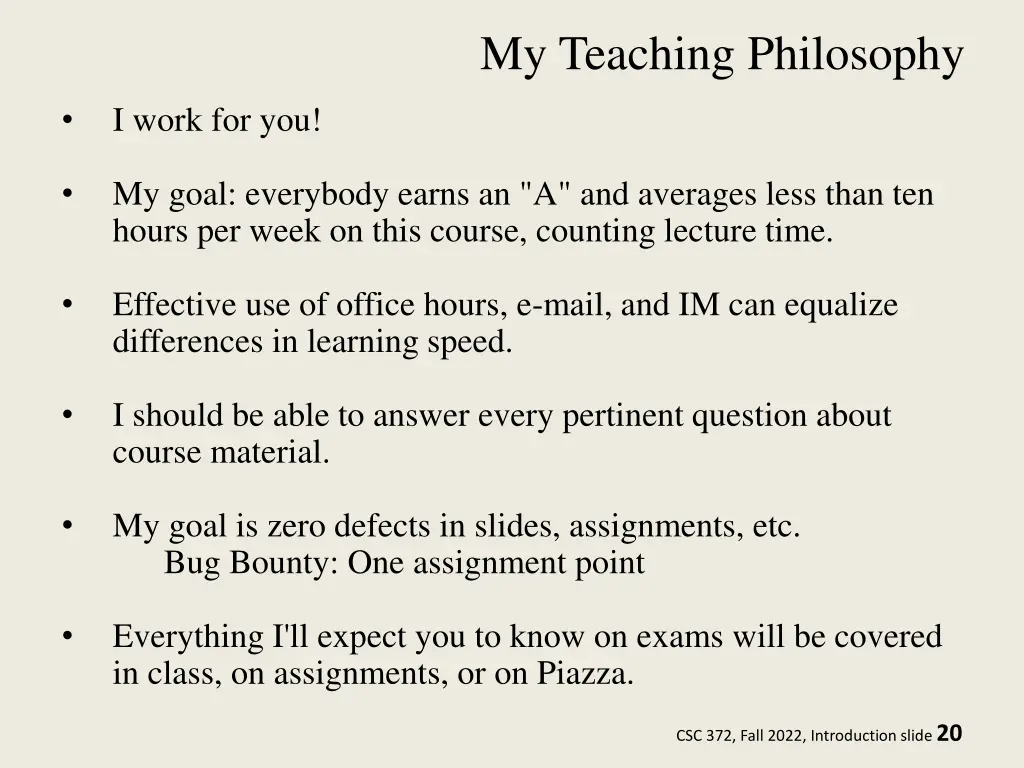 my teaching philosophy