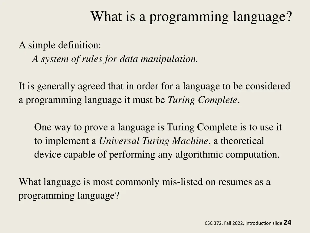 what is a programming language