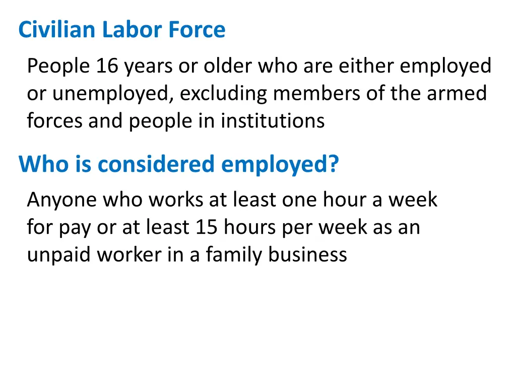 civilian labor force