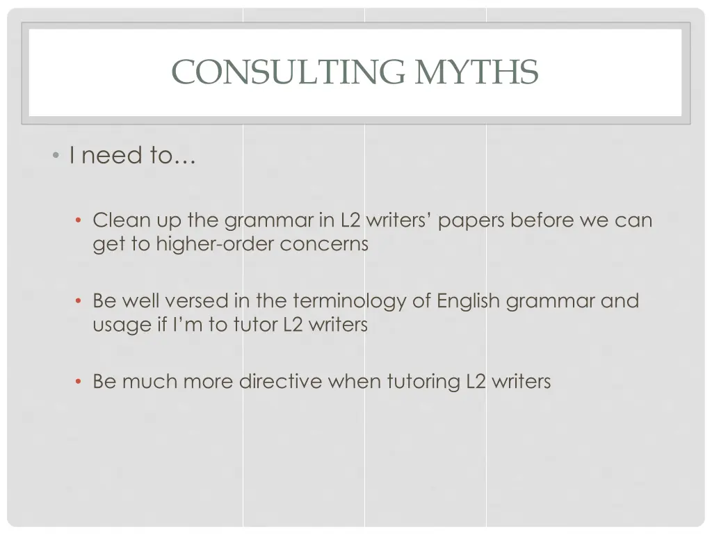 consulting myths 1