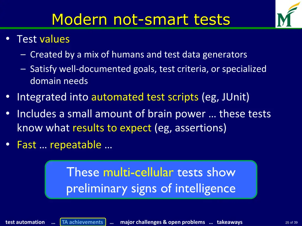 modern not smart tests test values created