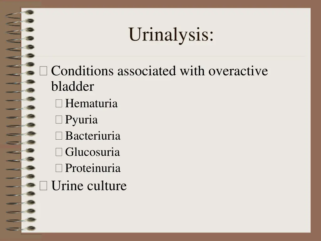 urinalysis
