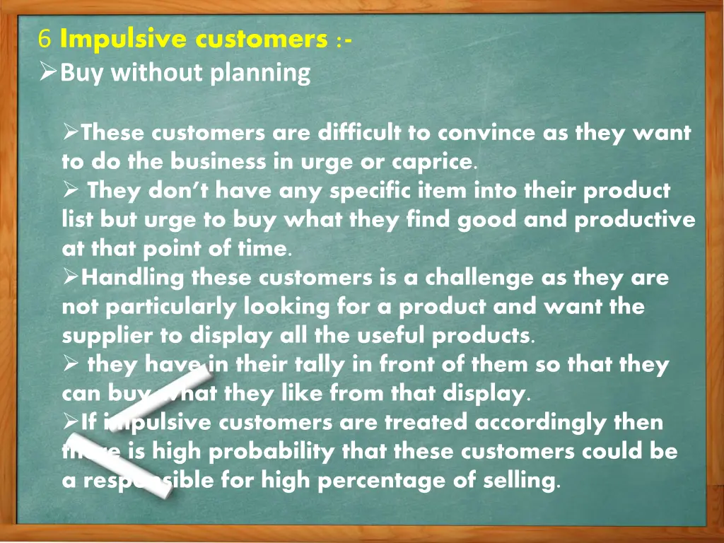 6 impulsive customers buy without planning