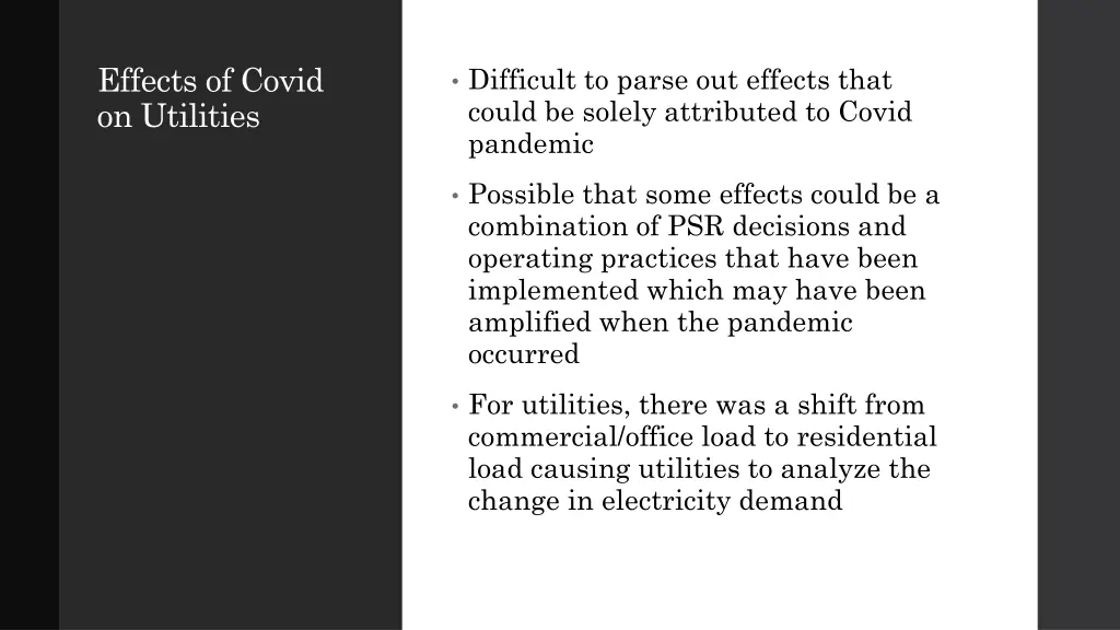 effects of covid on utilities