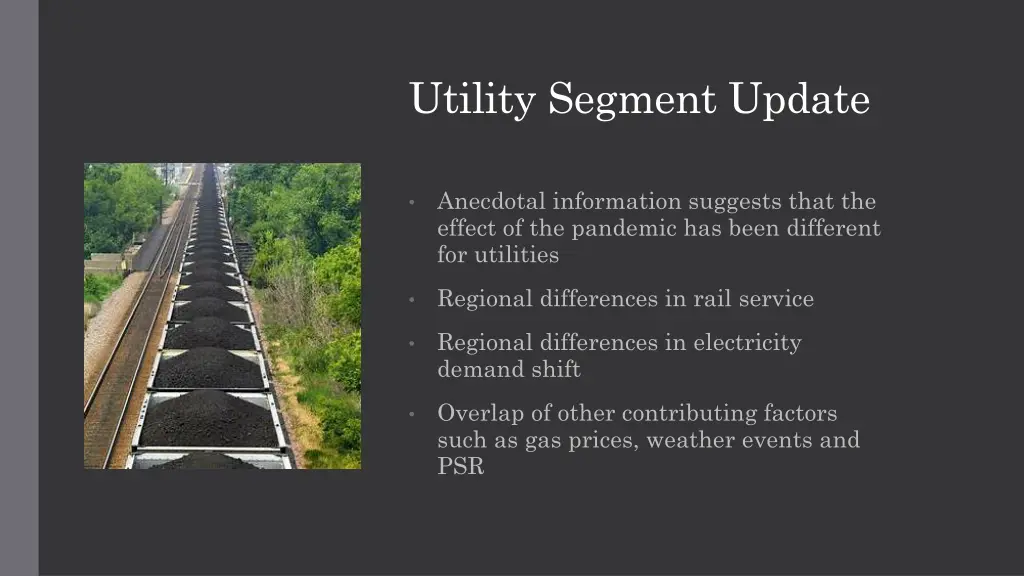 utility segment update 1