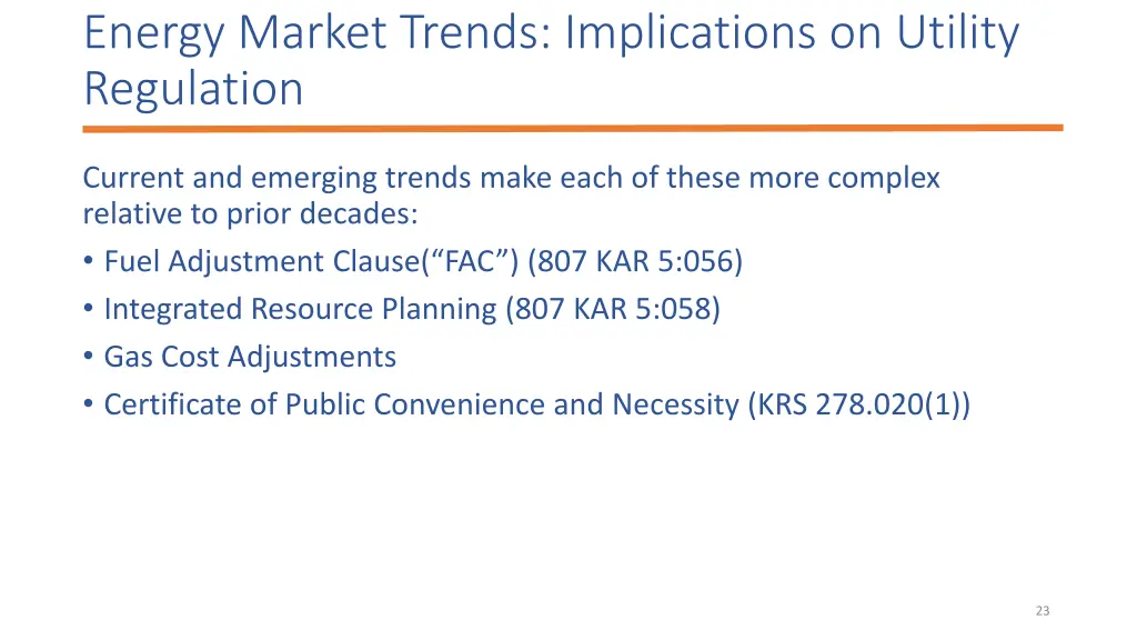 energy market trends implications on utility