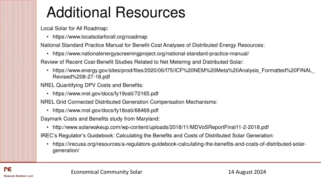 additional resources