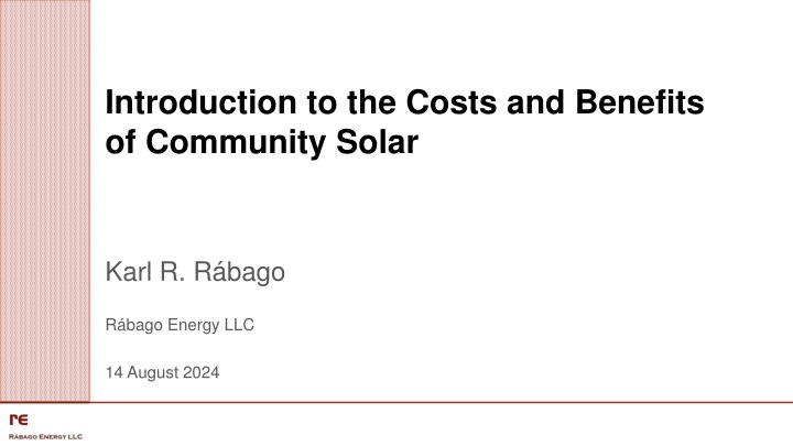 introduction to the costs and benefits