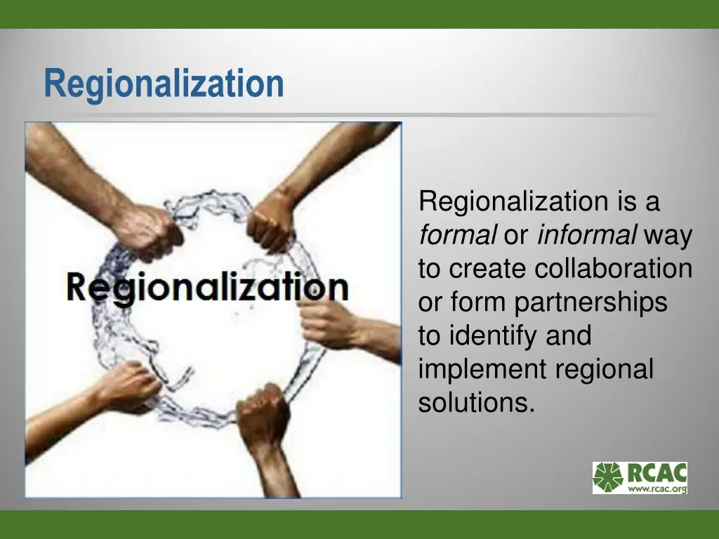 regionalization