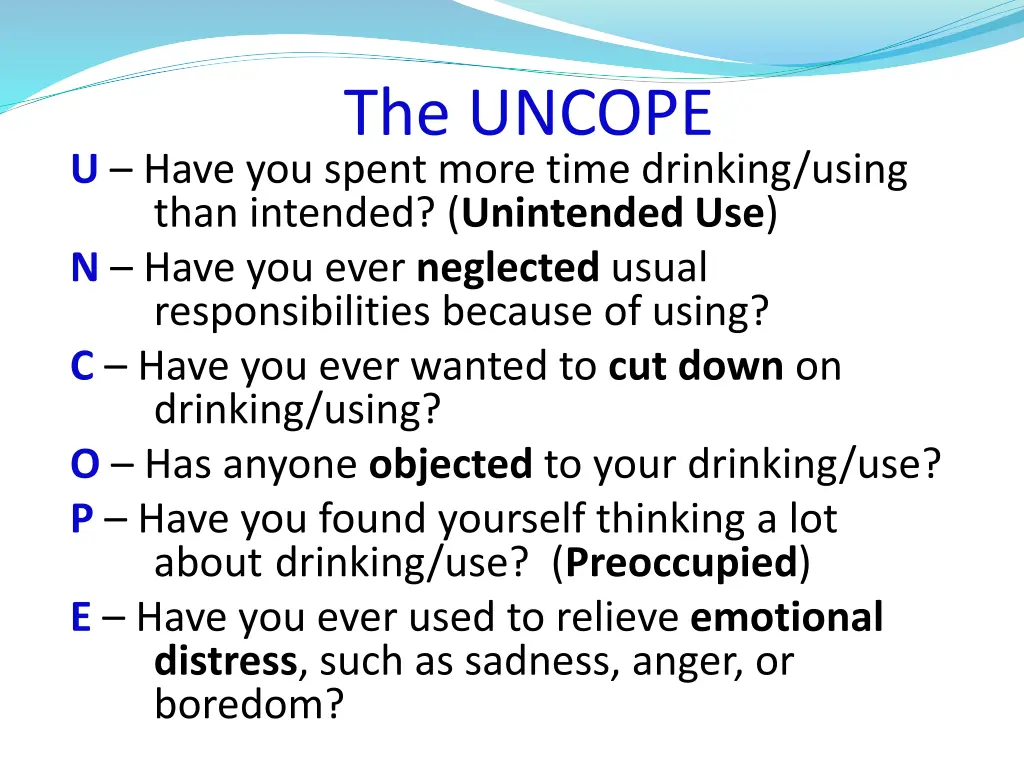 the uncope