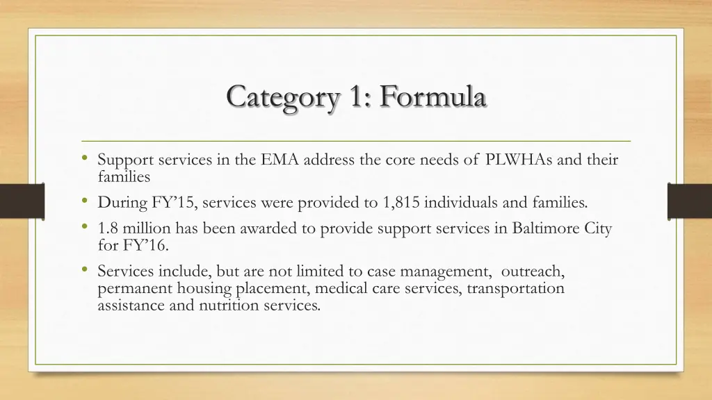 category 1 formula 2