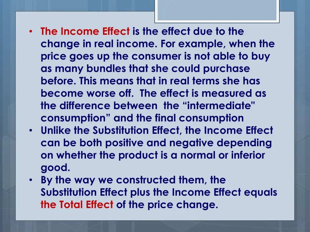 the income effect is the effect due to the change