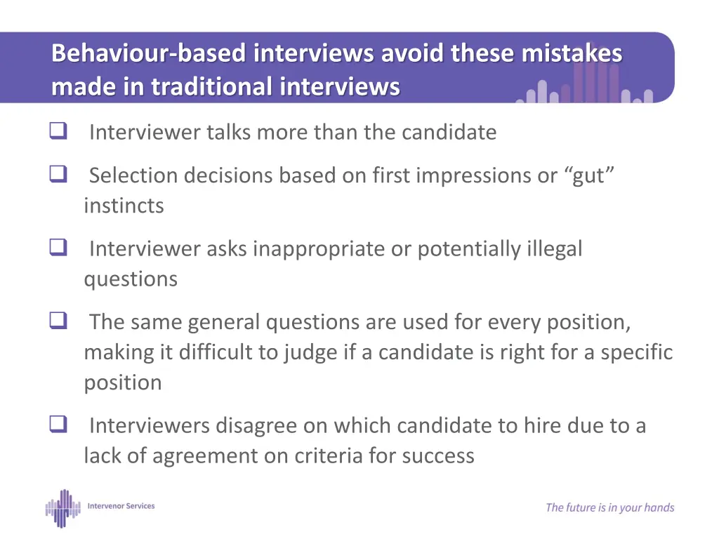 behaviour based interviews avoid these mistakes