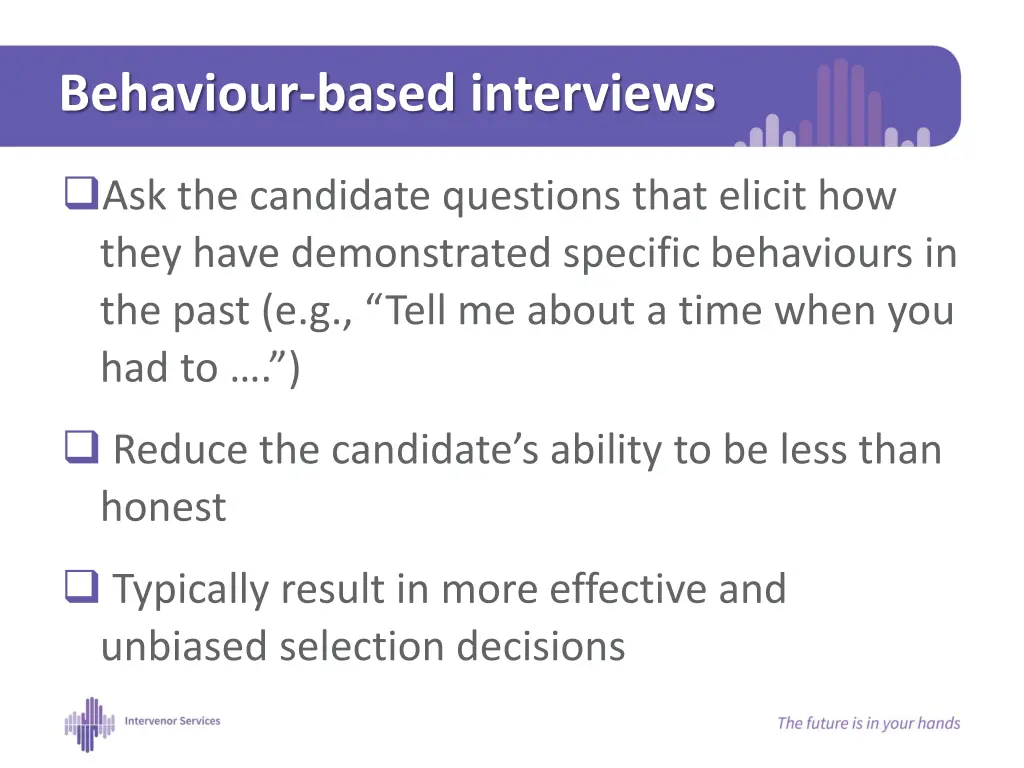 behaviour based interviews