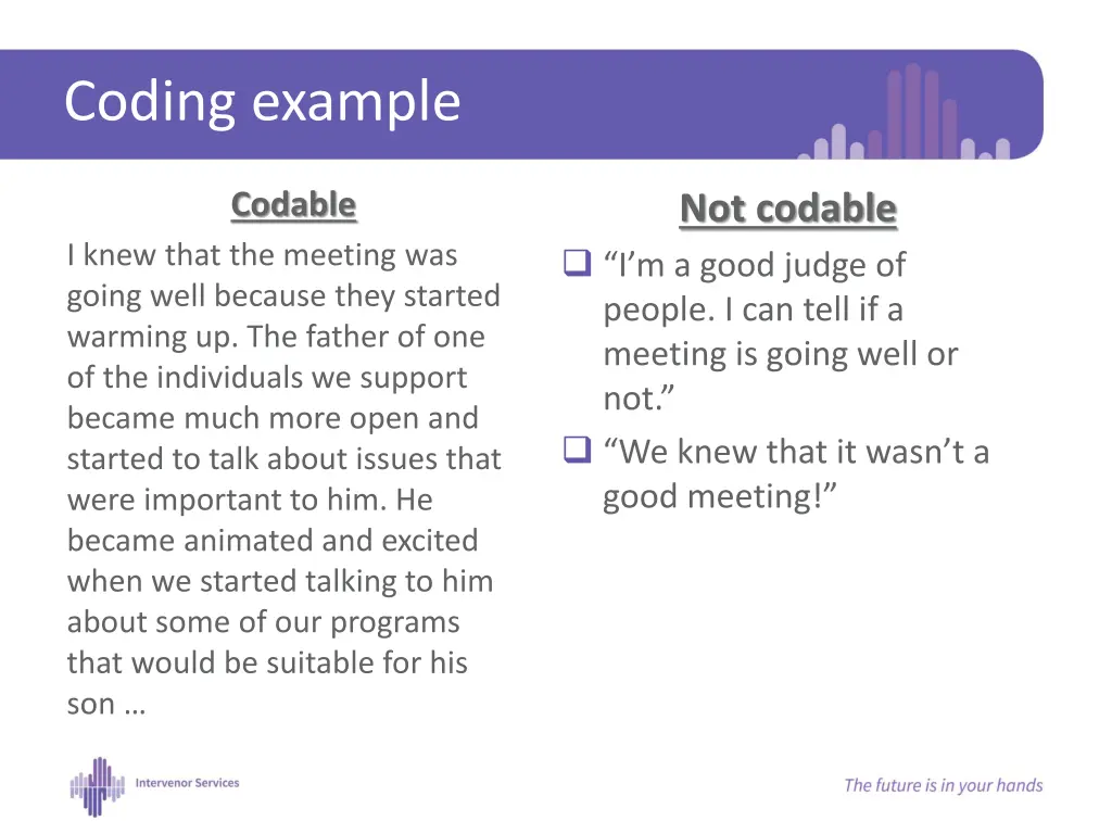 coding example