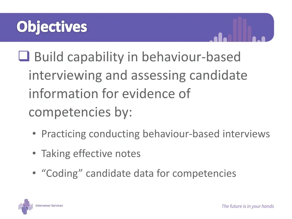 objectives