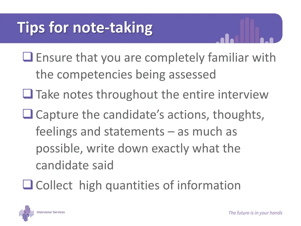 tips for note taking